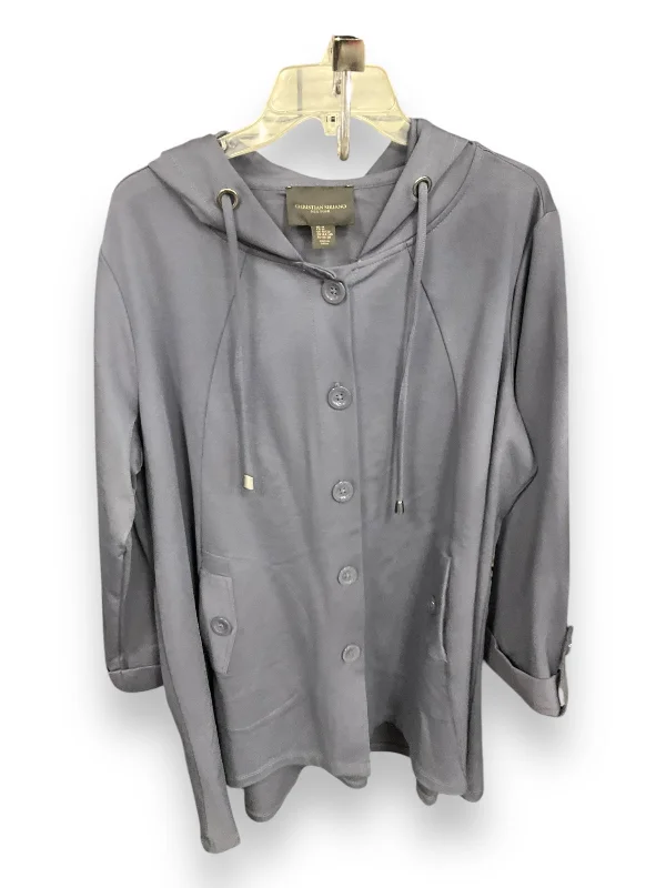 Jacket Shirt By Christian Siriano In Blue, Size: 1x Traditional Men's Wool