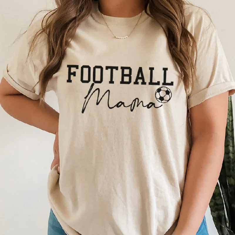 Mama & Fan- Football Mama Logo T-Shirt Dapper Men's Bow