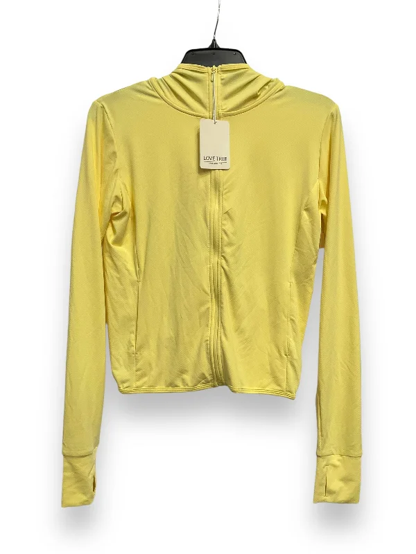 Athletic Jacket By Love Tree In Yellow, Size: S Beach
