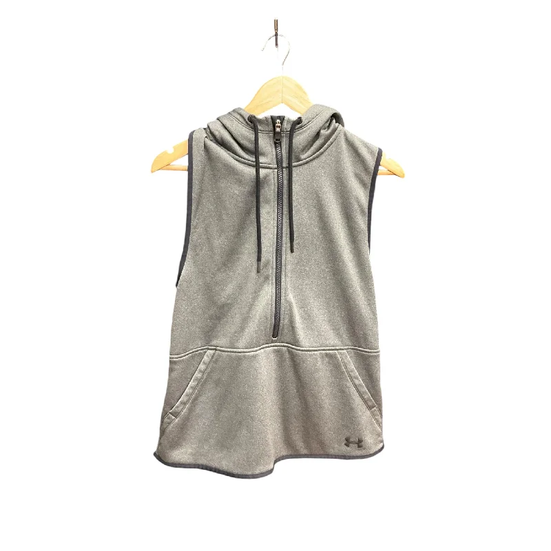 Athletic Jacket By Under Armour In Grey, Size: M Trendy Men's Scandinavian