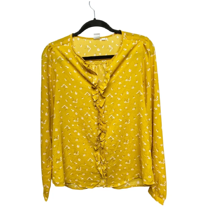 Top Long Sleeve By Gap In Yellow, Size: S Vintage Men's 1970S Disco