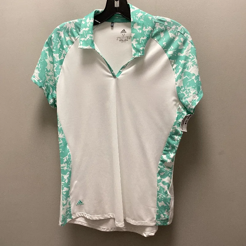 Athletic Top Short Sleeve By Adidas In Green, Size: M Minimalist Men's Casual 