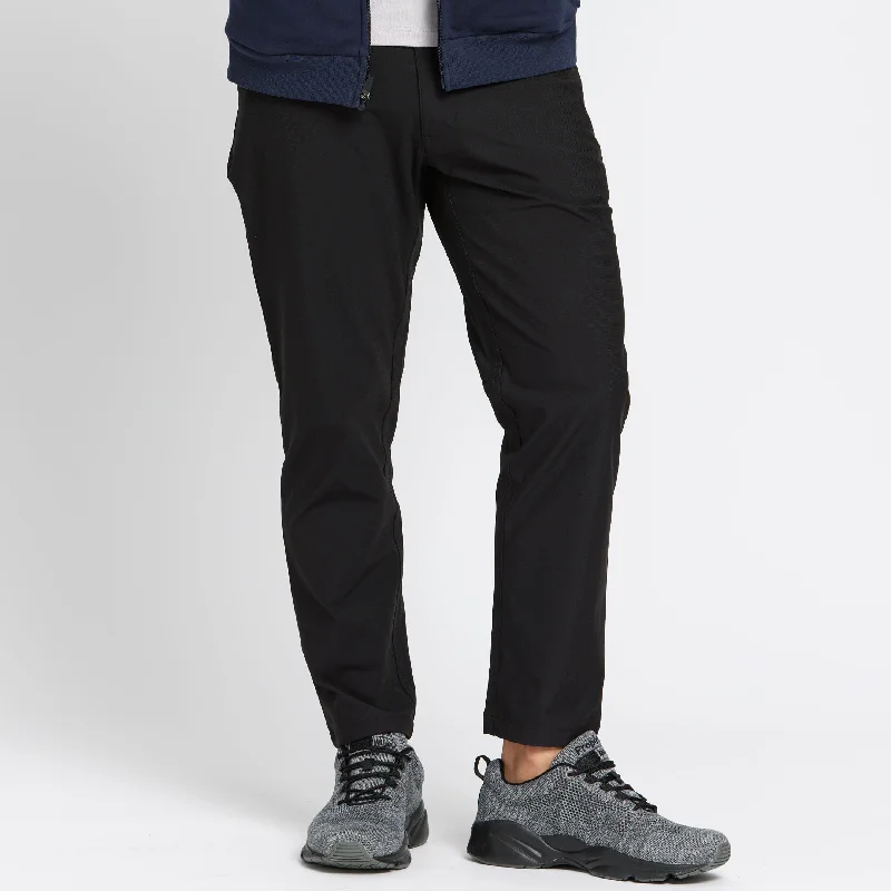 Black Hybrid XYZ Pant Sporty Men's Athleisure 