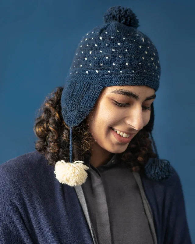 Jack Frost Bauble Cap - Indigo Dynamic Men's Moto