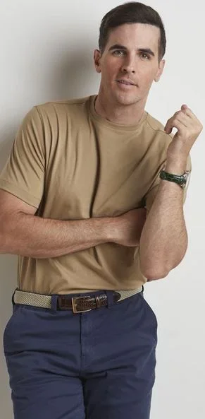 Left Coast Tee Taupe Solid Crew Neck Tee Shirt Earthy Men's Hemp