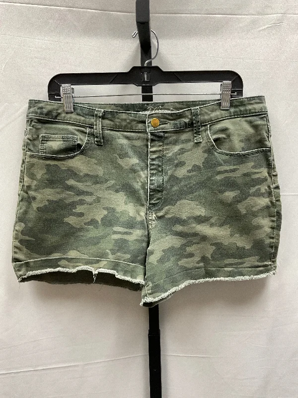 Camouflage Print Shorts Universal Thread, Size 14 Adventure