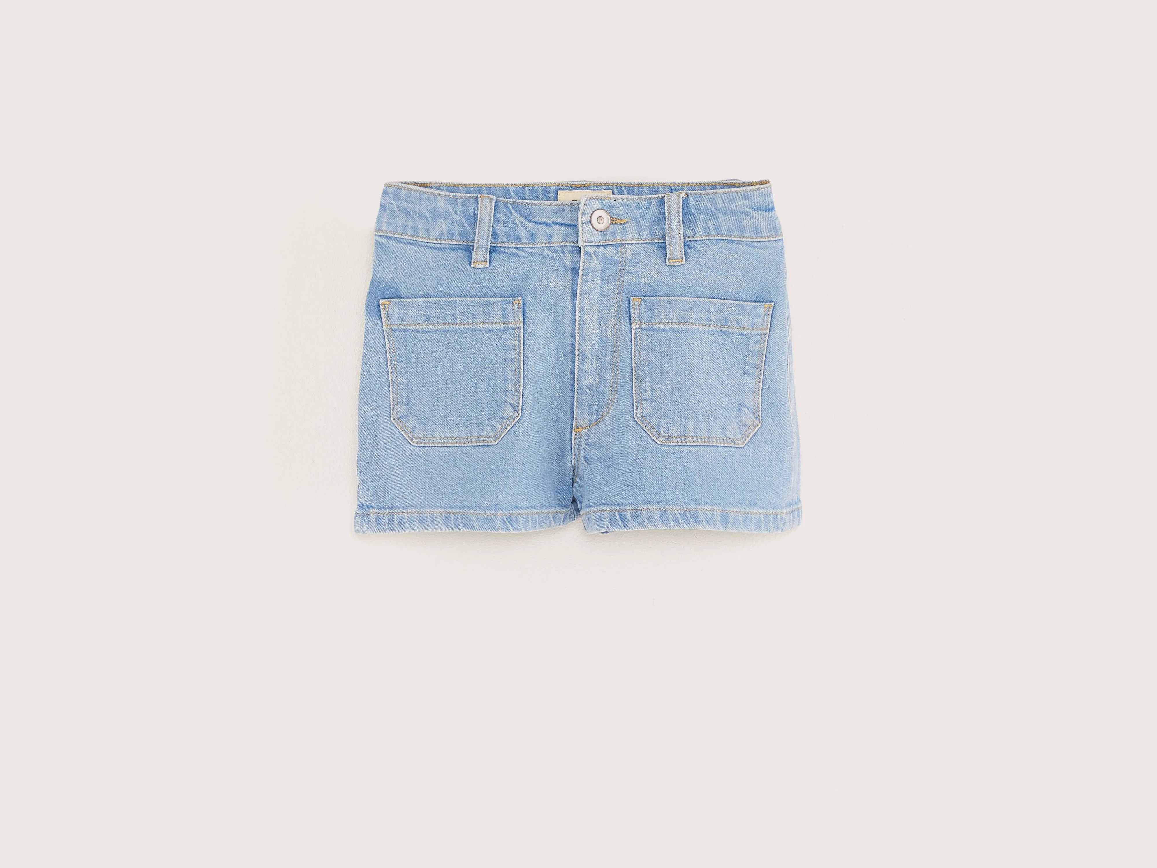 Preppy denim shorts (251 / G / LT BLUE STONE) Organic