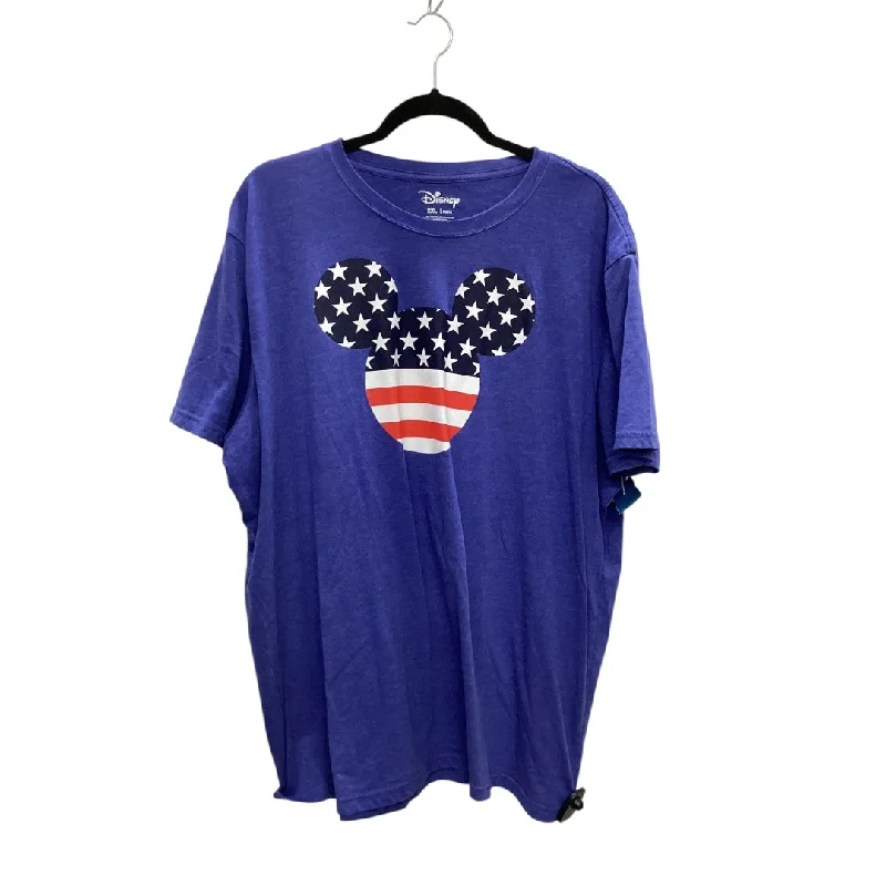 Top Short Sleeve Basic By Disney Store In Blue, Size: 2x Dapper Men's Bow