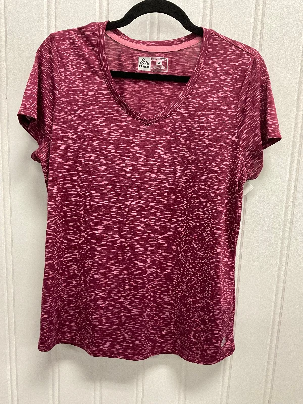 Athletic Top Short Sleeve By Rbx In Pink, Size: L Casual Men's Loose