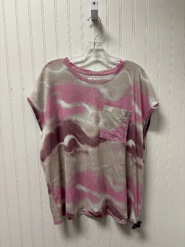 Athletic Top Short Sleeve By Columbia In Pink, Size: 2x Polished Men's Satin