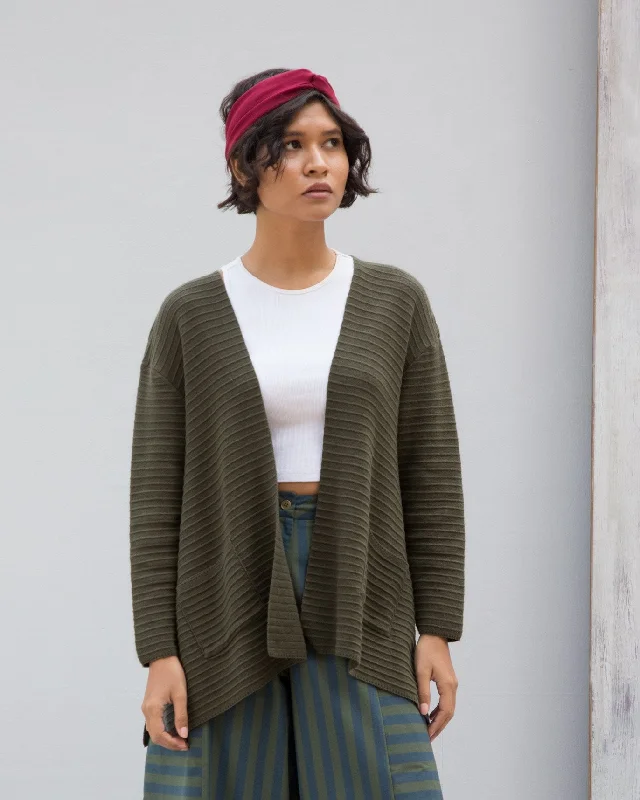 Roundtrip Cardigan Monochromatic Office Style