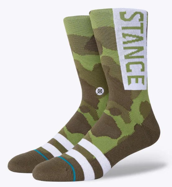 Stance Camo OG Crew Socks - Camo Earthy Men's Sustainable 