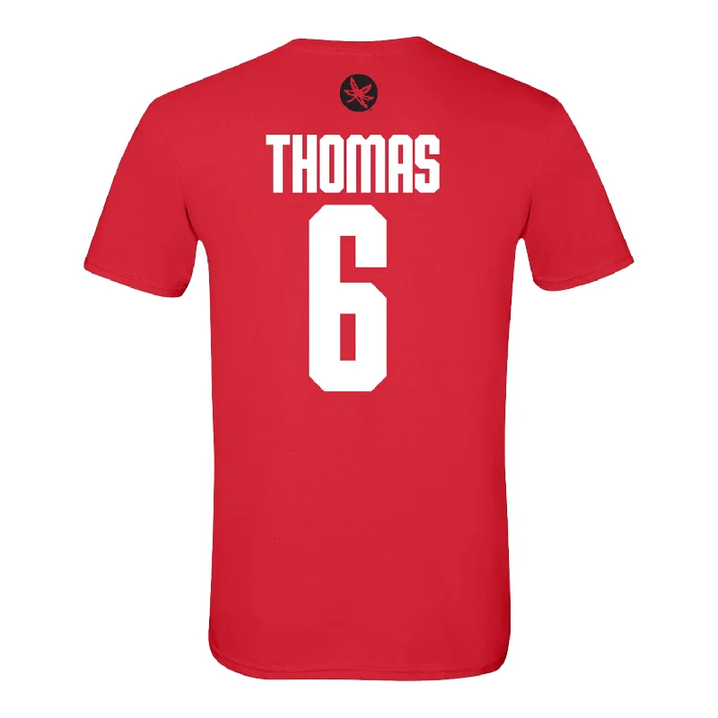 Ohio State Men's Gymnastics #6 Colton Thomas Student Athlete T-Shirt Sporty Men's Tennis