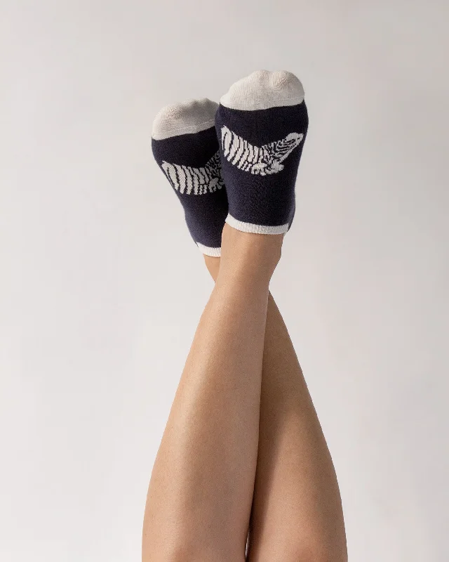Hello Zebra Socks - Black & White Casual Men's Japanese 