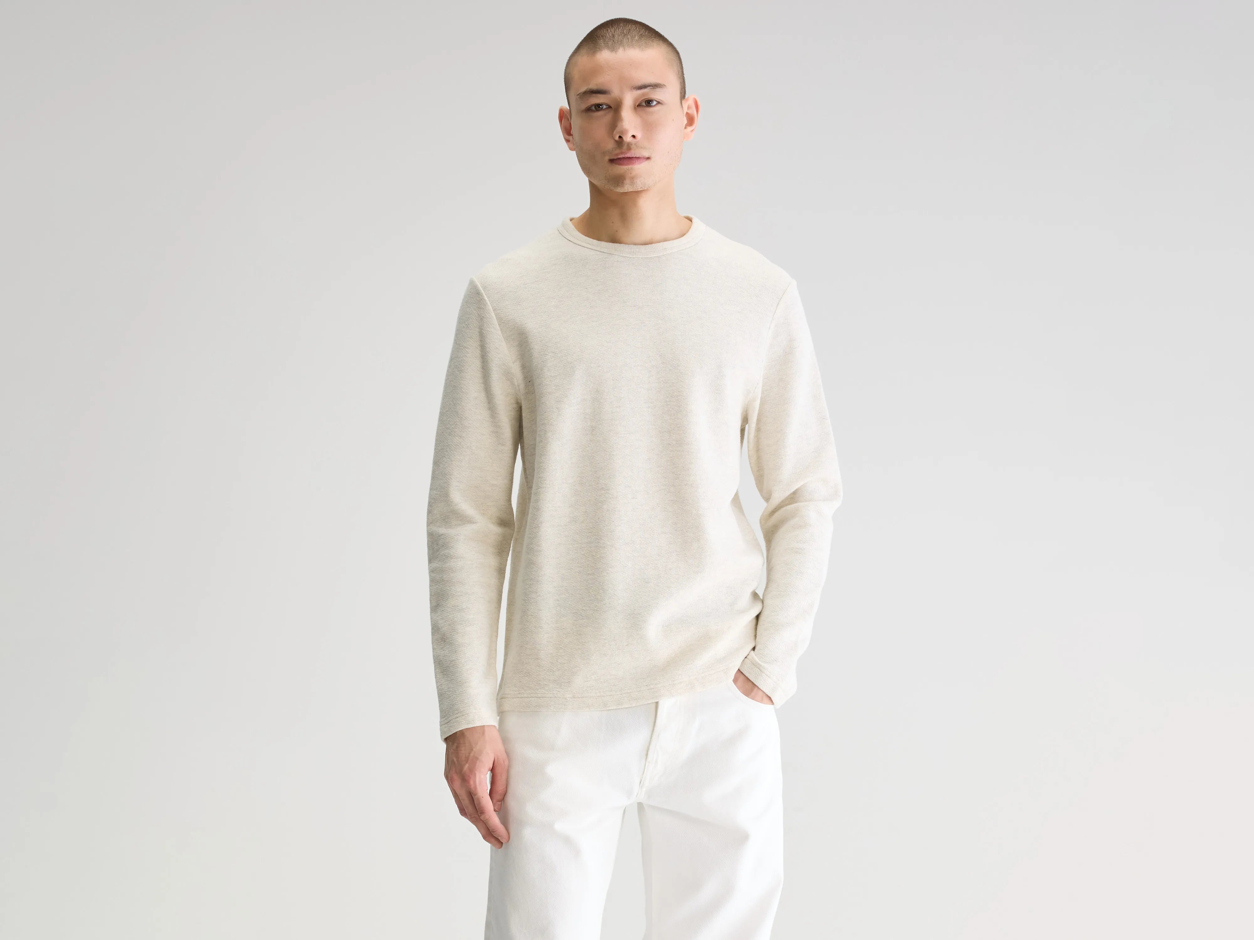 Fresh long-sleeve t-shirt (251 / M / OYSTER) Classic Men's Pin