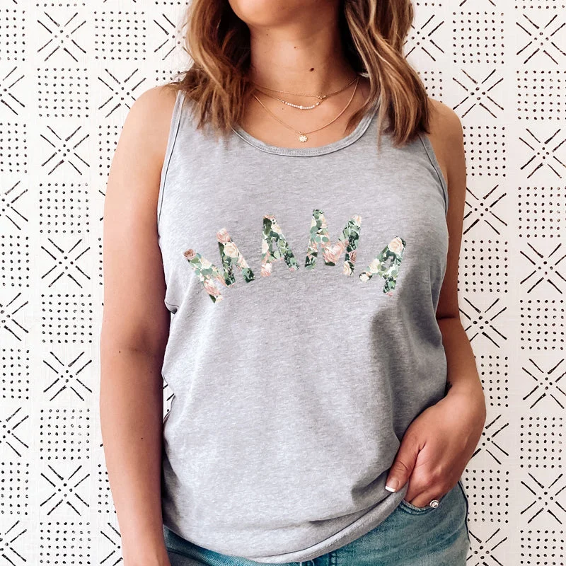 Mama Floral Summer Sleeveless Tank Edgy Men's Punk