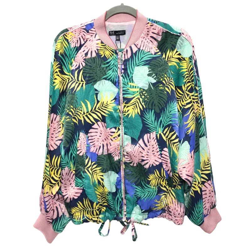 Jacket Other By Zara In Blue & Green, Size:S Relaxed Men's Australian 