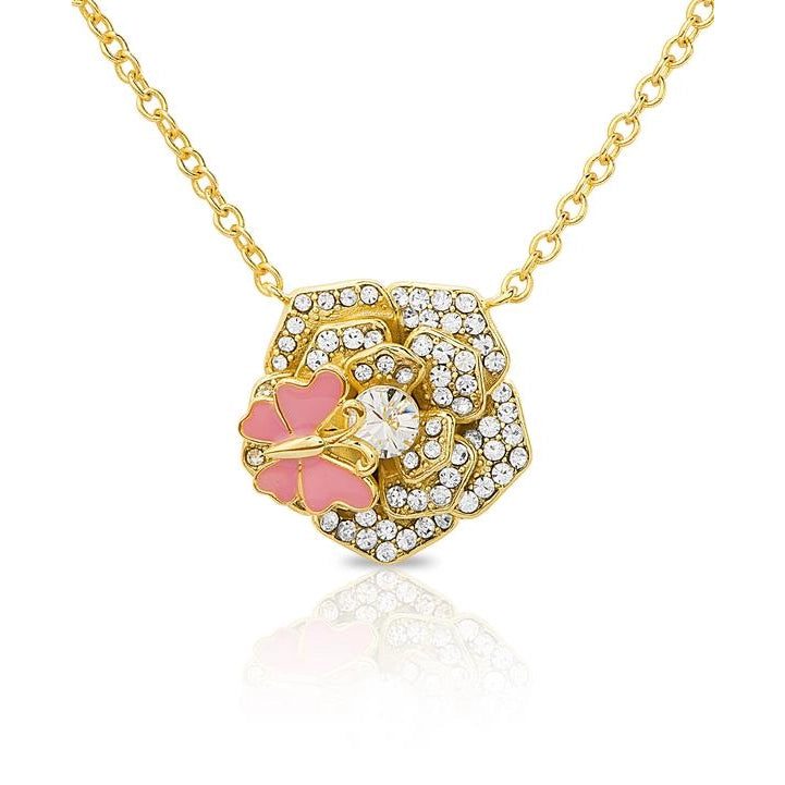 Lily Nily CZ Flower Necklace Cclassic Men's Tweed