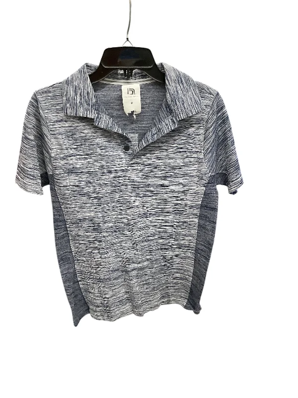 Athletic Top Short Sleeve By Cmc In Blue White, Size: M Cool Men's Distressed