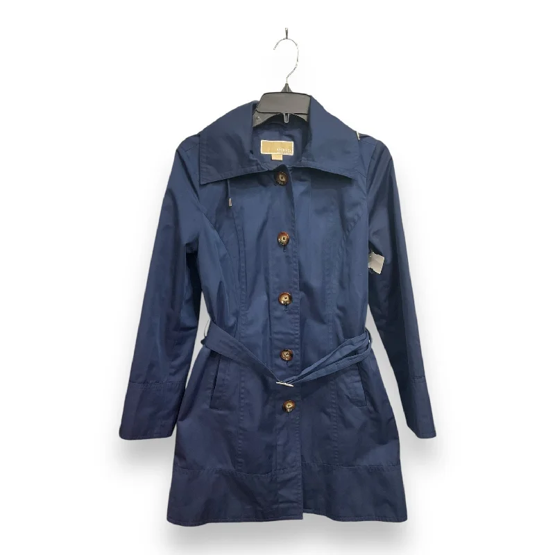 Coat Raincoat By Michael By Michael Kors In Navy, Size: S Modern Men's Geometric