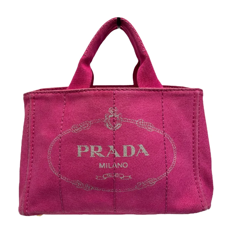 PRADA/Tote Bag[PO]/Pink/Cotton/ Stylish Men's Tropical 