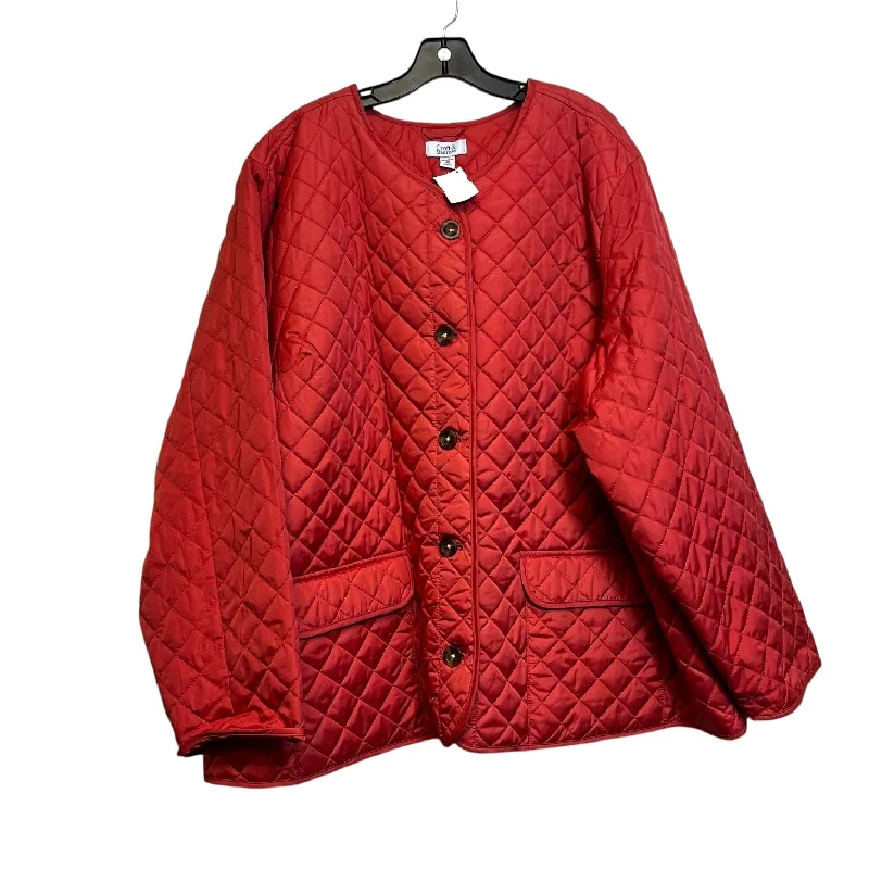 Jacket Puffer & Quilted By Croft And Barrow In Salmon, Size: 4x Sleek Men's Contemporary 