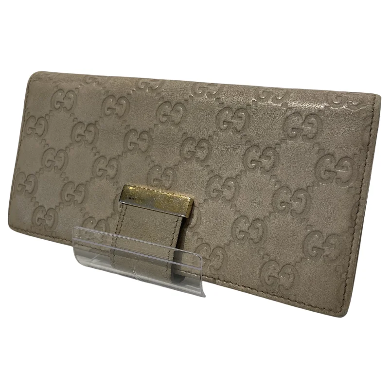GUCCI/Long Wallet/OS/Monogram/Leather/CRM/GUCCISIMA LEATHER WALLET Bold Men's Statement