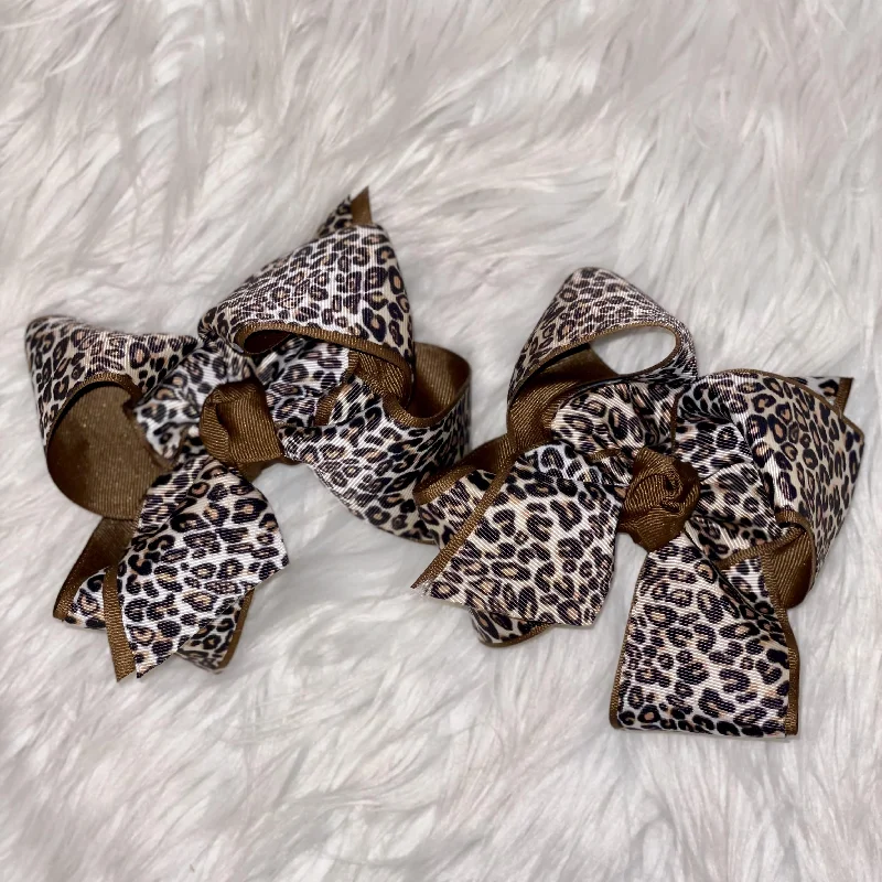 Leopard Bow Clip Athletic Men's Compression