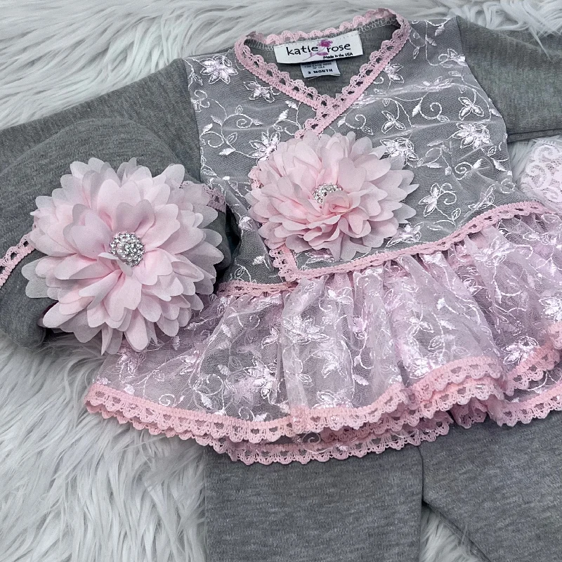 The Gali Pink and Gray Set Minimalist Men's Casual 