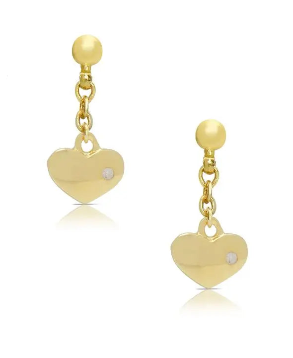 Lily Nily Heart Dangle Earrings Stylish Men's Neon