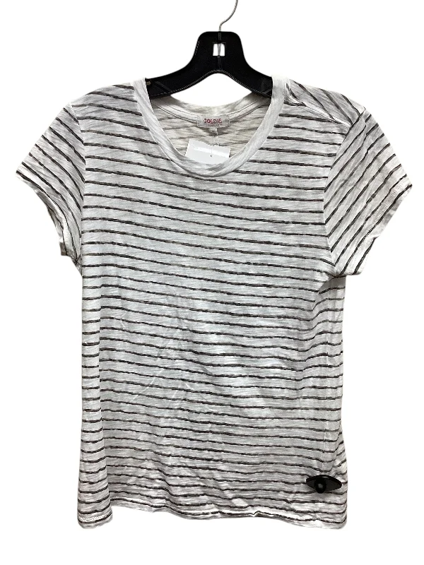 Top Short Sleeve By Clothes Mentor In Striped Pattern, Size: Medium Athletic Men's Compression