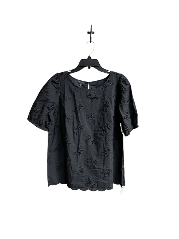 Top Short Sleeve By Talbots In Black, Size: L Vintage Men's 1970S Disco