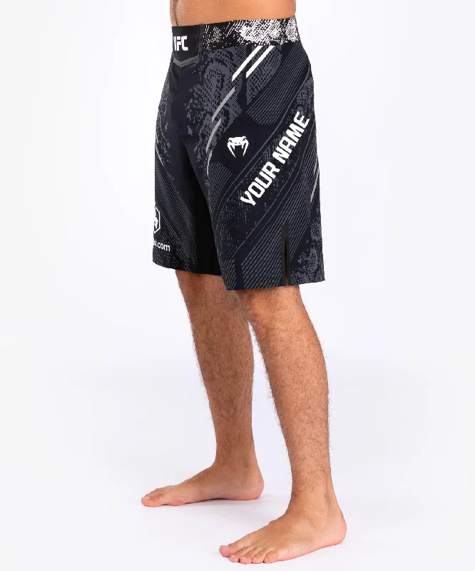 UFC Adrenaline by Venum Personalized Authentic Fight Night Men's Fight Short - Long Fit - Black Elegant Men's Cashmere
