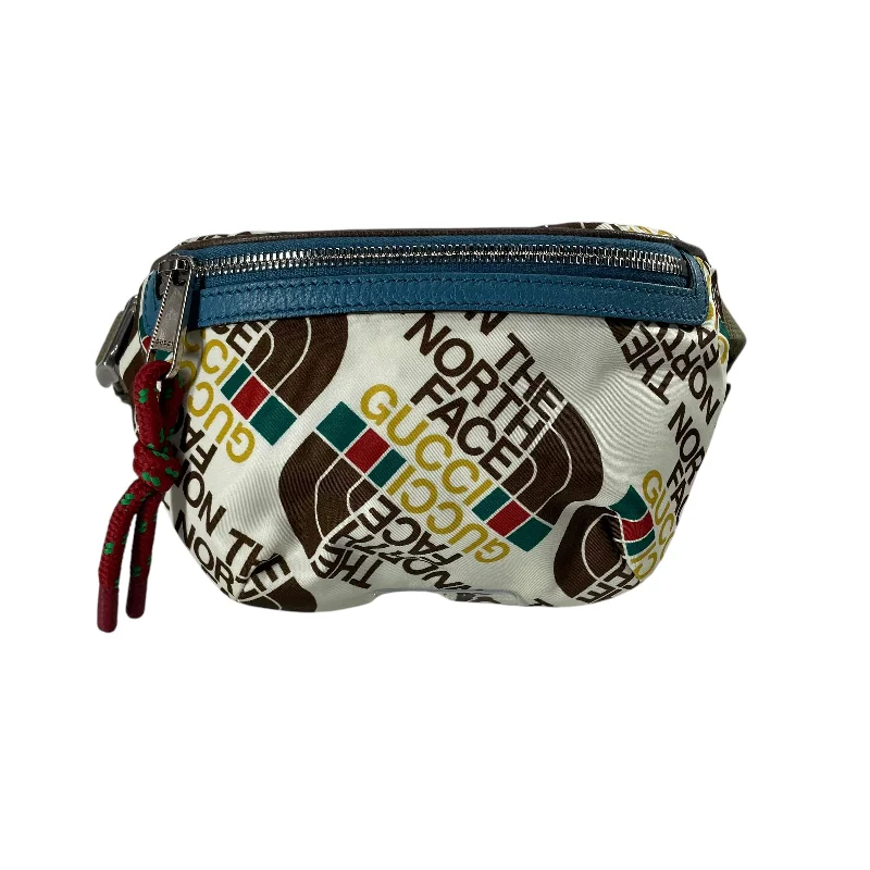 GUCCI/THE NORTH FACE/Fanny Pack/All Over Print/Cotton/CRM/ALL OVER BRANDING Youthful Men's Anime