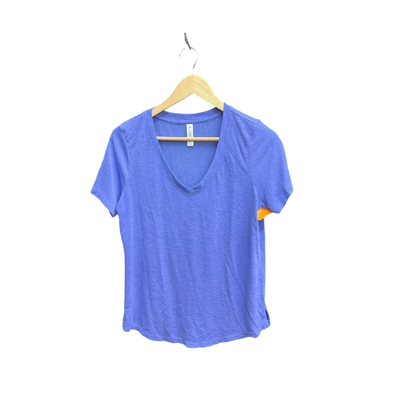 Athletic Top Short Sleeve By Athleta In Purple, Size: M British Gentleman Style