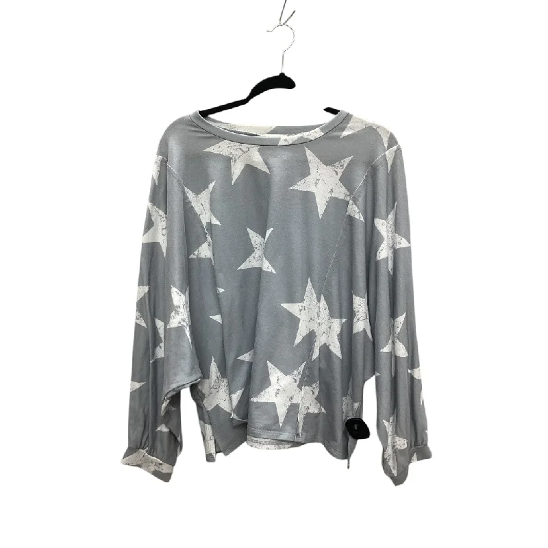 Top Long Sleeve By Altard State In Grey, Size: Xl Lumberjack