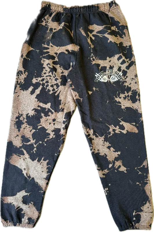 "BORN TO RIDE" Sweatpants in BLEACH Unique Men's Patch