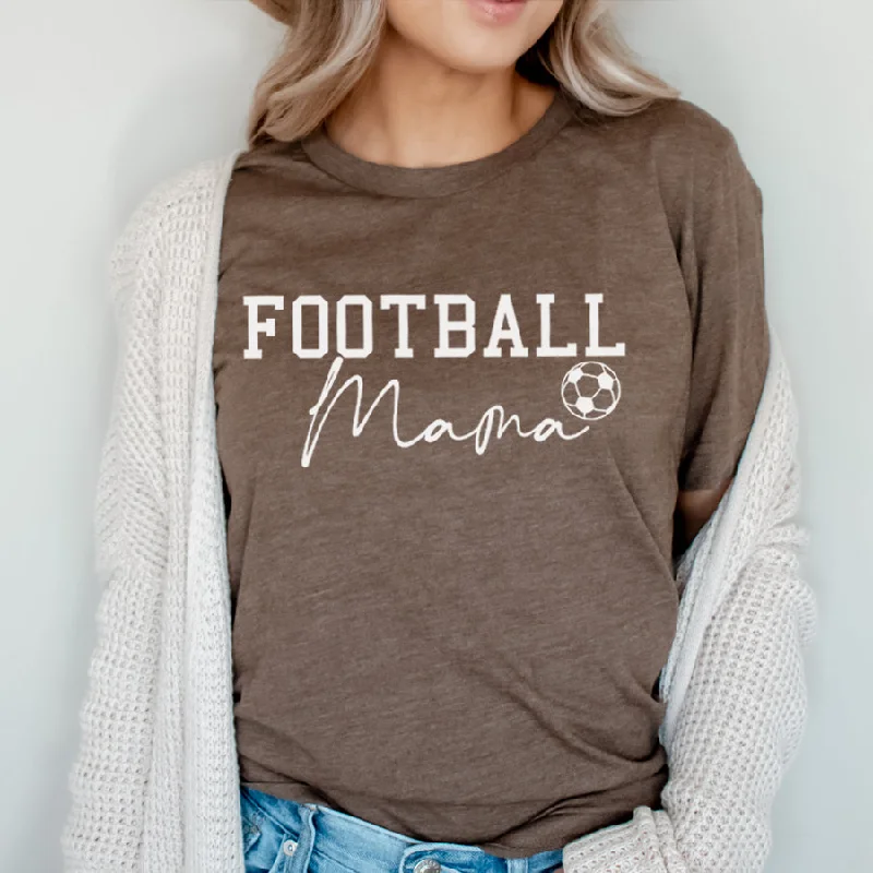 Mama & Fan- Football Mama Logo T-Shirt Cozy Men's Sherpa