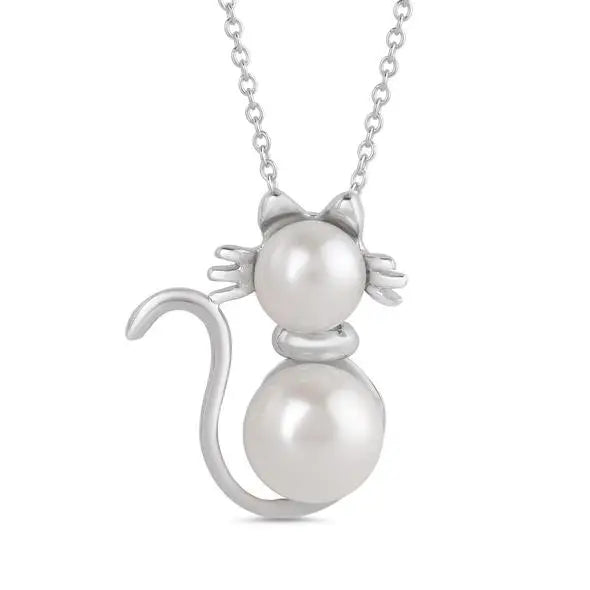 Lily Nily Pearl Cat Necklace Dapper Men's Bow