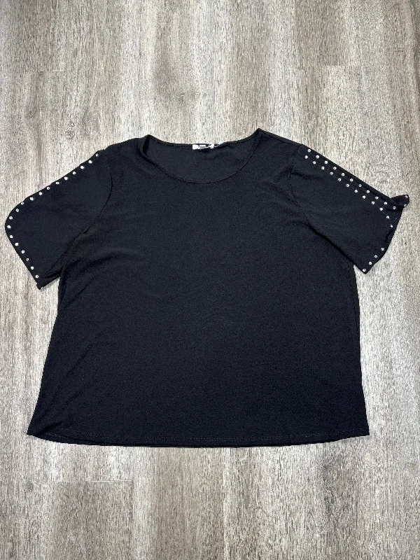 Top Short Sleeve By 89th And Madison In Black, Size: 2x Confident Men's High
