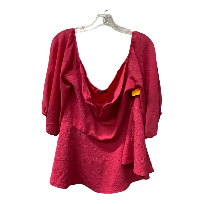 Top Ss By Shein In Pink, Size:4X Cozy Men's Winter