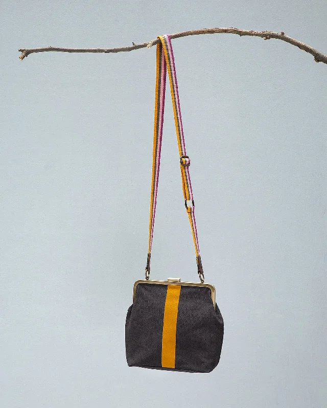 Mini Messenger - Charcoal Modern Men's Geometric