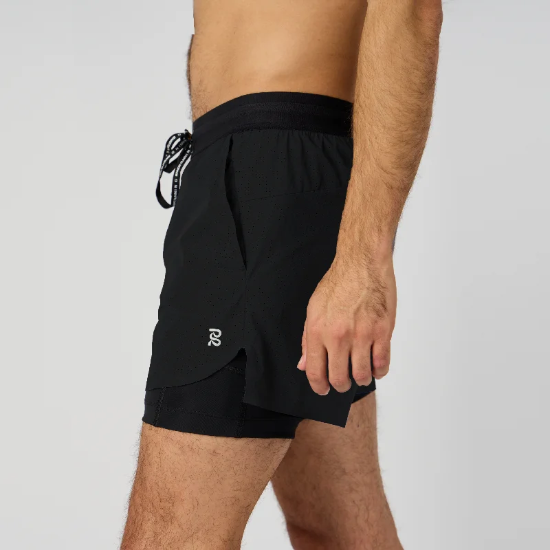 Vento™ 4" 2-in-1 Short, Men's - Black Casual Men's Loose