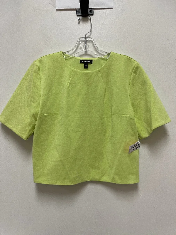 Top Short Sleeve By Express In Green, Size: S Vacation
