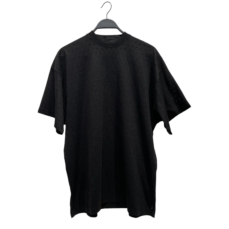 BALENCIAGA/T-Shirt/1/Cotton/BLK/hole shirt Unique Men's Upcycled