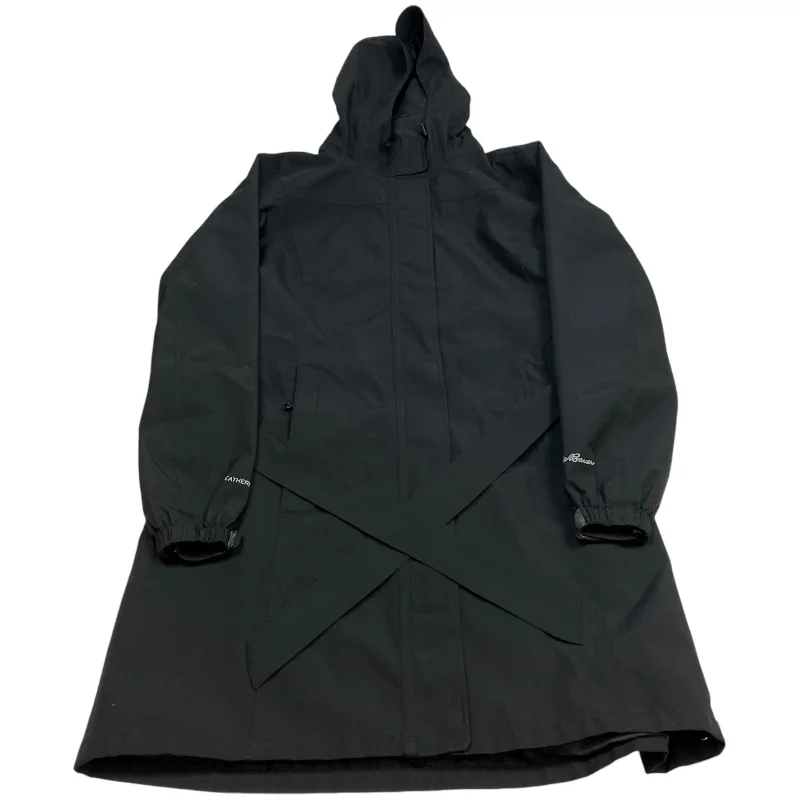 Coat Raincoat By Eddie Bauer In Black, Size: M Relaxed Men's Australian 