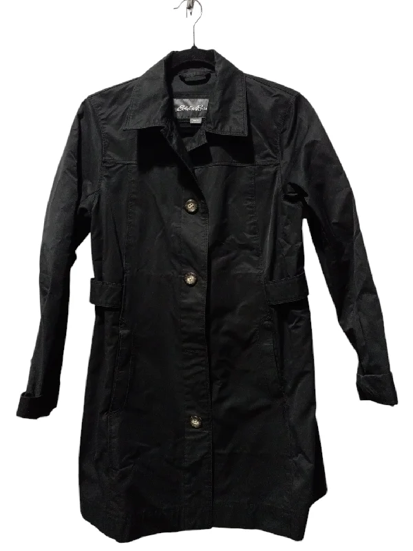 Coat Parka By Eddie Bauer In Black, Size: S Polished Men's Silk