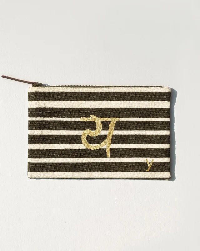 Alphabet Y Pouch Artistic Men's Hand