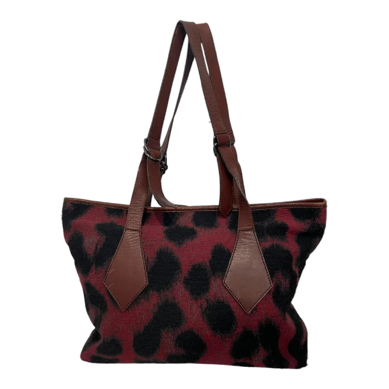 Vivienne Westwood/Bag/Cotton/RED/ANIMAL PRINT LEATHER STRAP Athletic Men's High