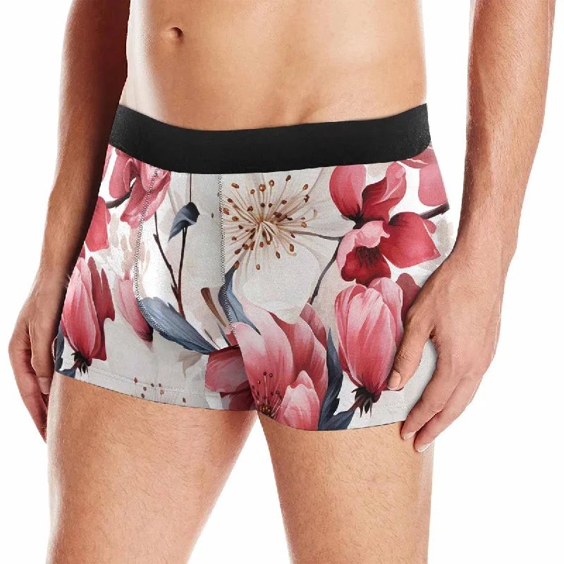 Pink Floral Small AUS Men's Boxer Briefs (Made In AUS) Vintage Men's 1970S Disco